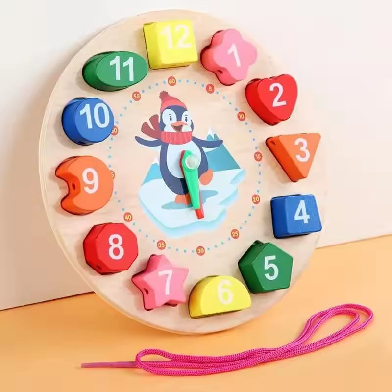 3D Clock Dore wooden-Learn With Fun