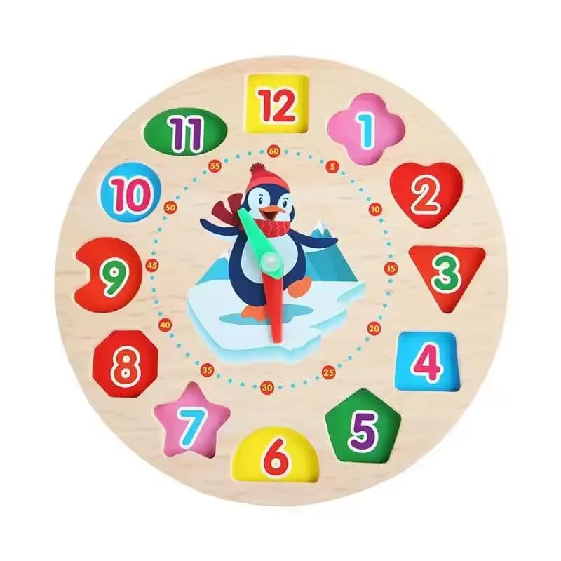 3D Clock Dore wooden-Learn With Fun