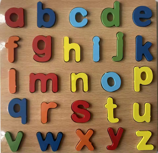 3D abc Wooden Board – Touch, Learn & Recognize