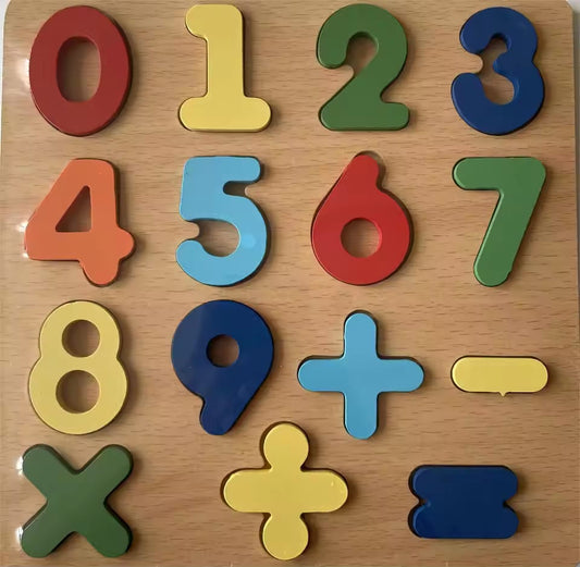 3D 123 Wooden Board – Touch, Learn & Recognize
